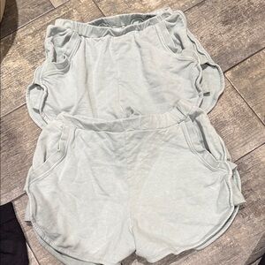 Women's Light Gray Shorts
